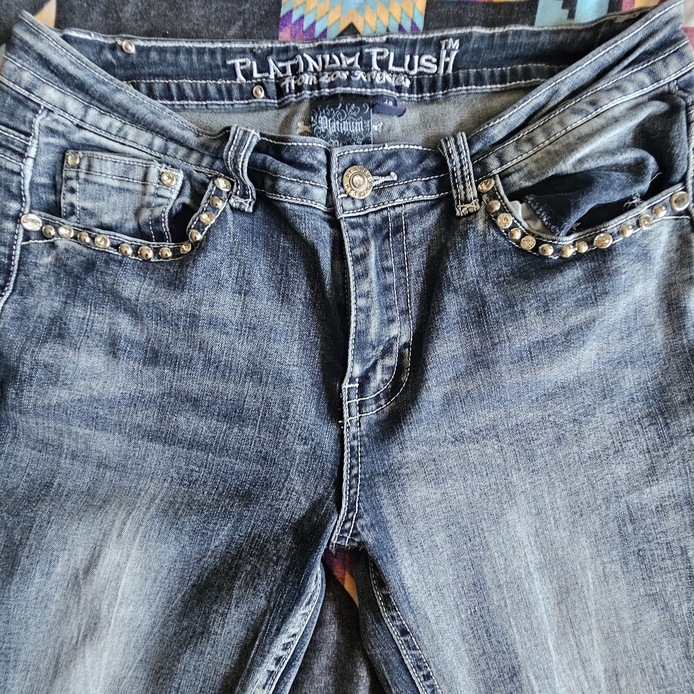 Platinum Plush Women's Blue Boot Cut Jeans